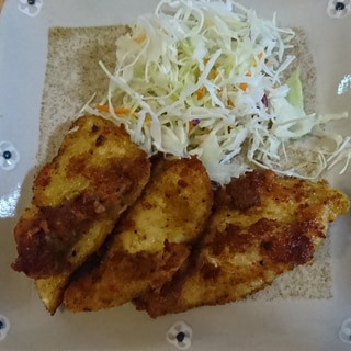 むね肉で☆カレー風味チキンカツ